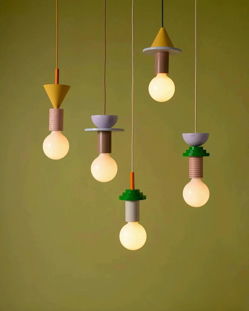 Memphis Style Geometric Pendant Lights | Playful Designer Ceiling Lights in 9 Unique Styles