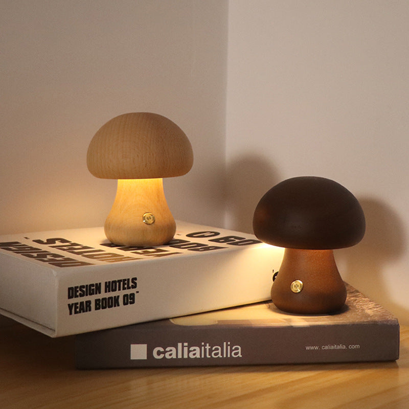 Charming Mushroom Table Lamp – Touch-Control LED Night Light with Adjustable Brightness