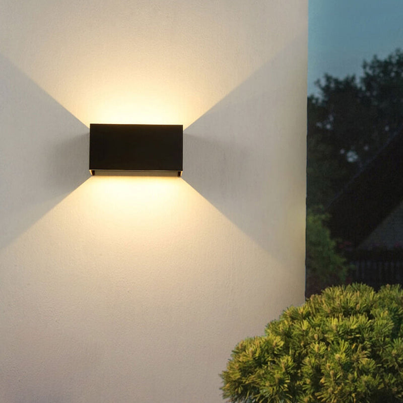 Modern Waterproof LED Outdoor Wall Light – Up & Down Lighting for Patios and Gardens