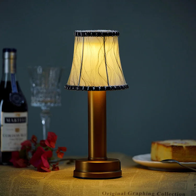 Cordless LED Table Lamp – Stylish Metal Design for Ambient Lighting