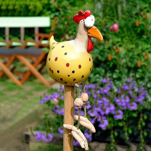 Fun Chicken Garden Ornaments | Unique Decorative Stakes for Your Garden