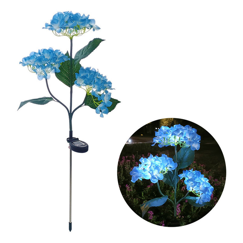 Solar-Hortensien LED Gartenlichter – Realistische Blumenstecker für die perfekte Außendekoration