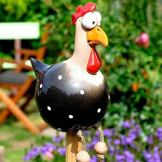 Fun Chicken Garden Ornaments | Unique Decorative Stakes for Your Garden