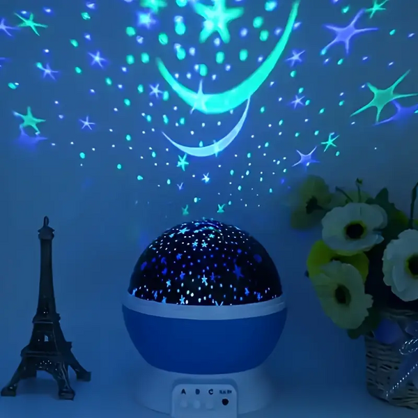 Starry Night Projection Lamp – Enchanting Night Light for Kids