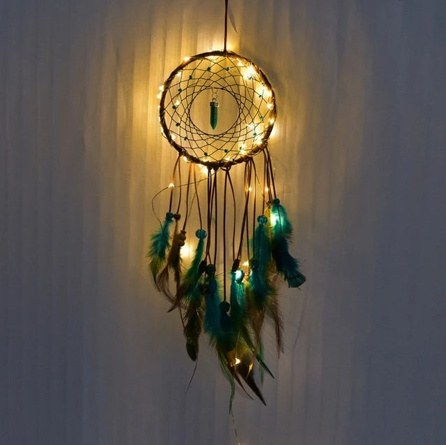 Illuminated Dreamcatcher – Fairy Light Dreamcatcher for Bedrooms & Aesthetic Spaces