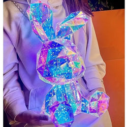 Crystal LED Bunny Lamp – Decorative LED Light for Children’s Rooms & Living Spaces