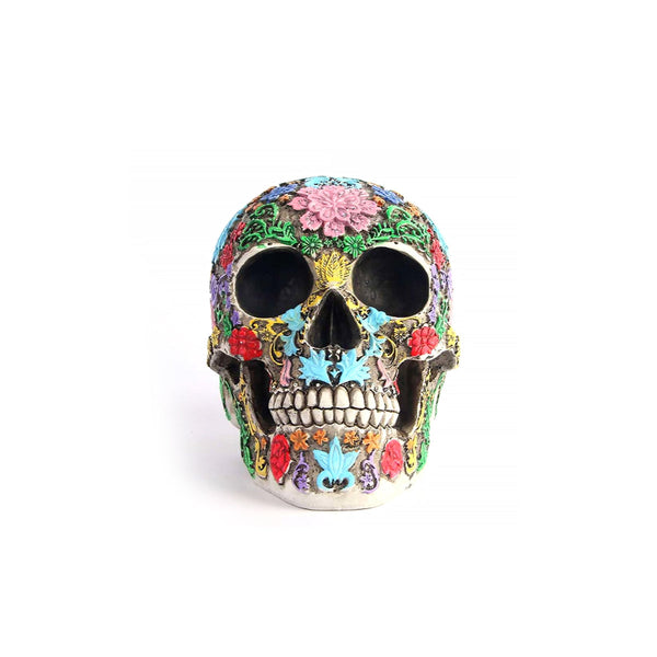 Day of the Dead Sugar Skull Figurine – Handcrafted Mexican Art Decor