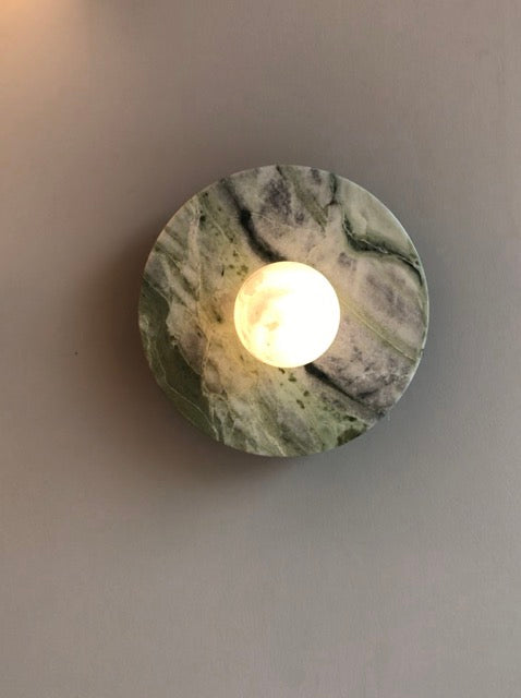 Spanish Marble Wall Light – Elegant Ceiling and Wall Lamp (Diameter 23 cm)