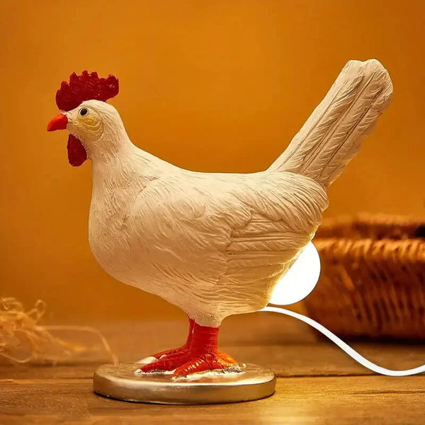 Chicken-Themed Egg Night Light – Unique Bedroom Décor