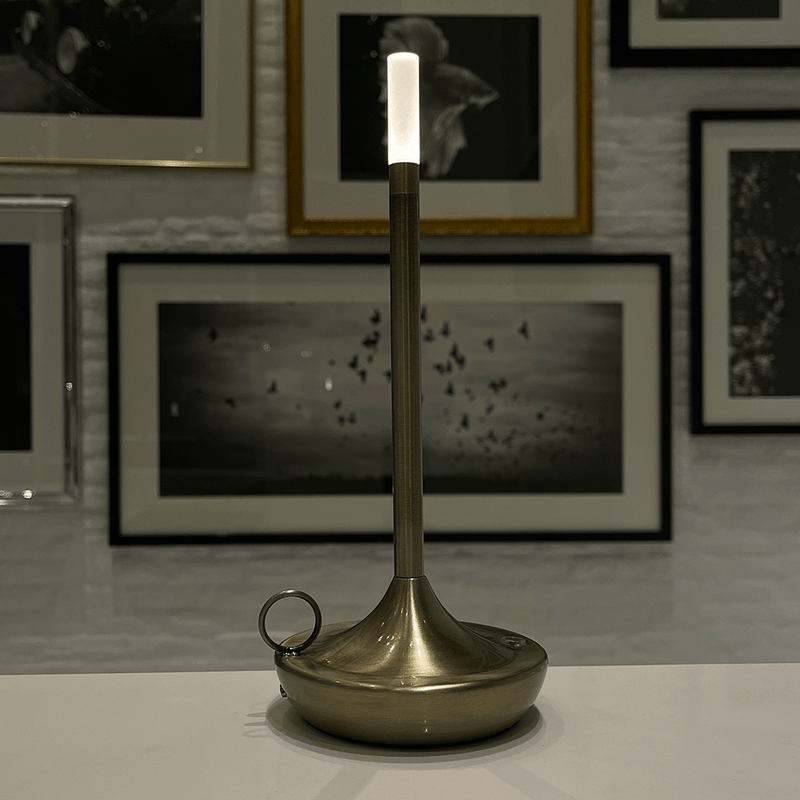 Portable LED Wick Table Lamp – Minimalist Table Lighting for Any Ambience