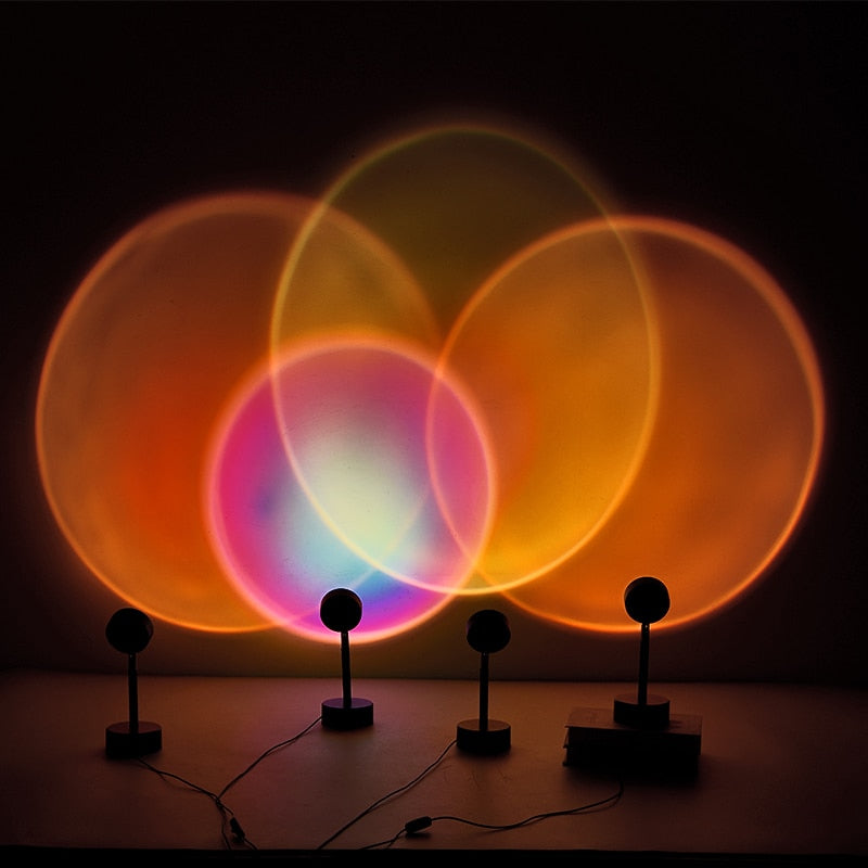 Adjustable Sunset Lamp Projector – Create Relaxing and Vibrant Atmospheres for Any Space