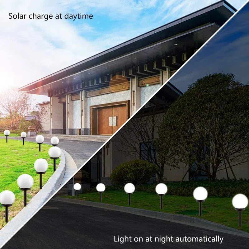 Solar-Powered Garden Pathway Lights – Elegant Outdoor Illumination