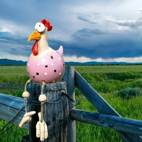 Fun Chicken Garden Ornaments | Unique Decorative Stakes for Your Garden