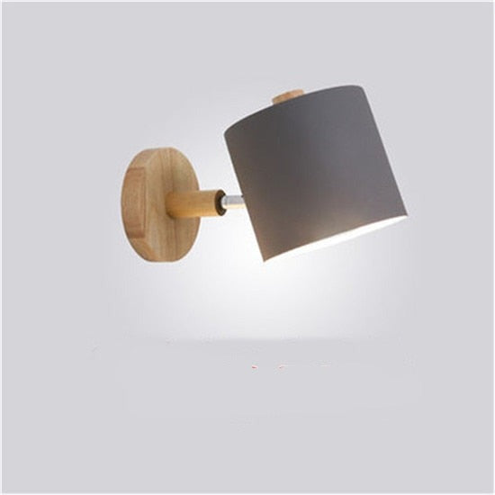 Modern LED Wooden Wall Light – Elegant Bedroom Lighting