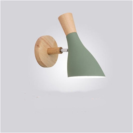 Modern LED Wooden Wall Light – Elegant Bedroom Lighting