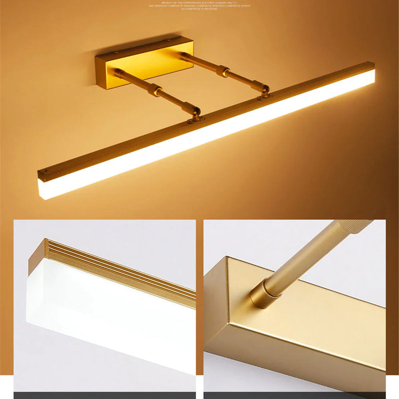 Sleek Waterproof LED Bathroom Mirror Wall Light