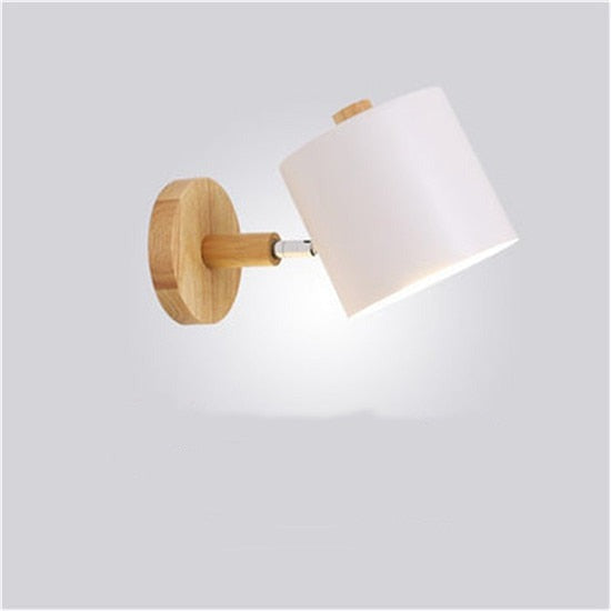 Modern LED Wooden Wall Light – Elegant Bedroom Lighting