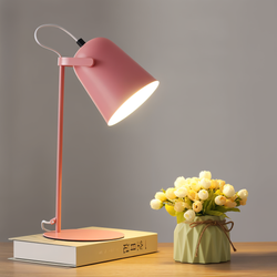 Nordic Macaron Table Lamp – Adjustable Reading Lamp in Vibrant Colours