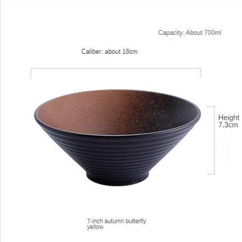 Japanese Ceramic Ramen Bowl Set – Stylish Large Bowls for Noodles, Soup, and Rice