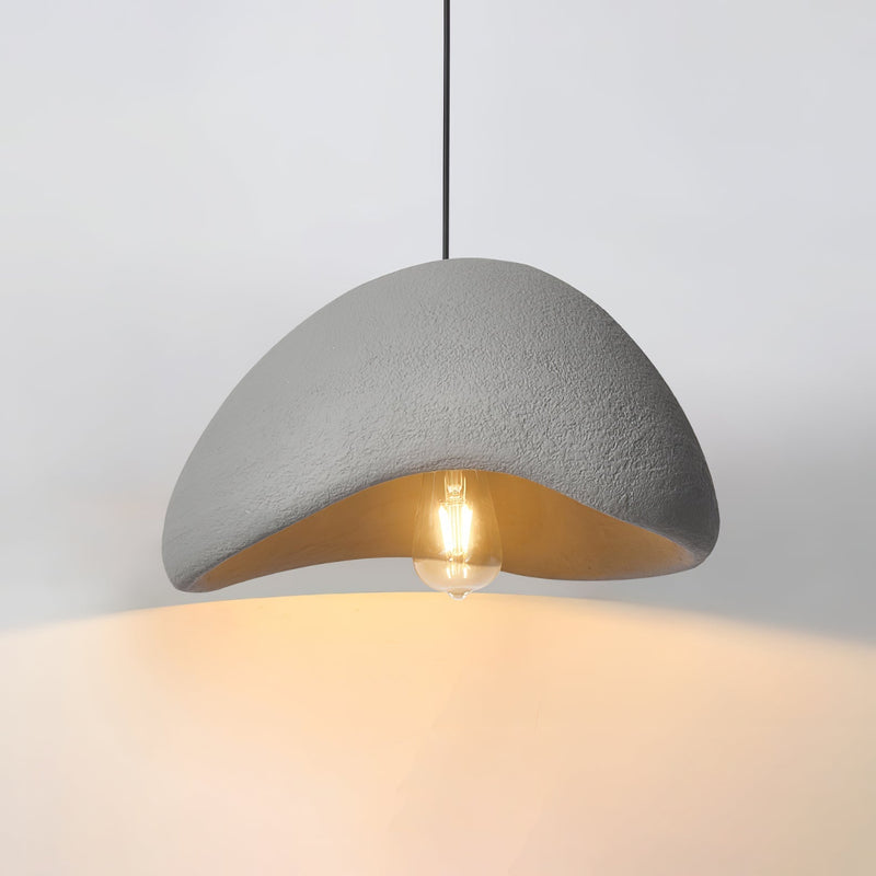 Minimalist Cocoon Pendant Light – Wabi-Sabi Style