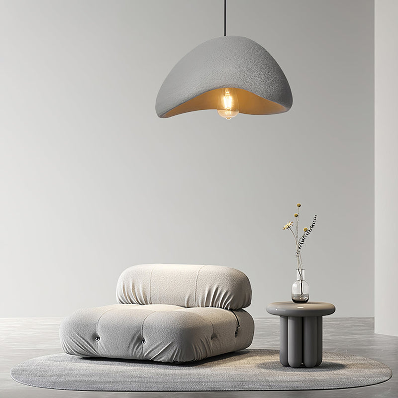 Minimalist Cocoon Pendant Light – Wabi-Sabi Style