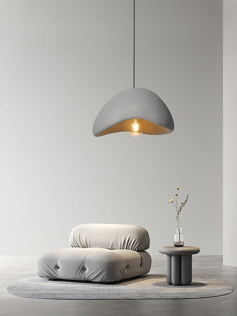 Minimalist Cocoon Pendant Light – Wabi-Sabi Style