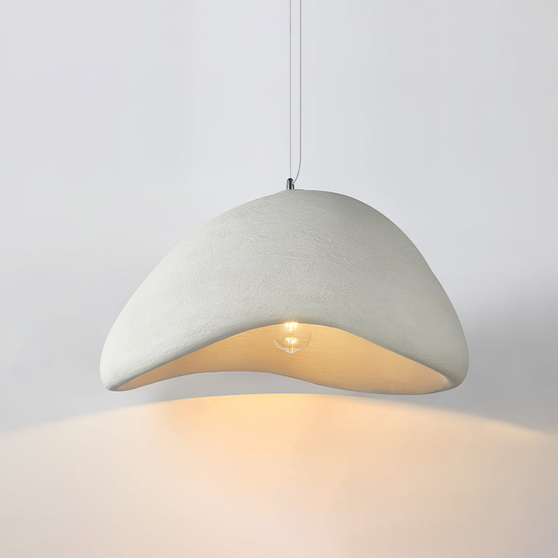 Minimalist Cocoon Pendant Light – Wabi-Sabi Style