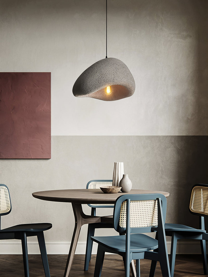 Minimalist Cocoon Pendant Light – Wabi-Sabi Style