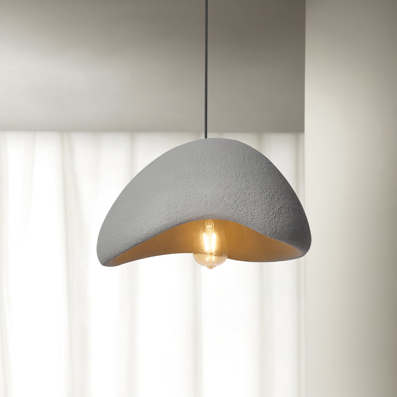 Minimalist Cocoon Pendant Light – Wabi-Sabi Style