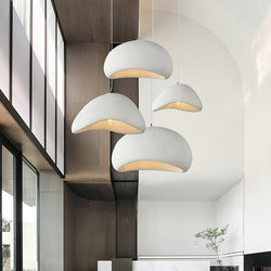 Minimalist Cocoon Pendant Light – Wabi-Sabi Style