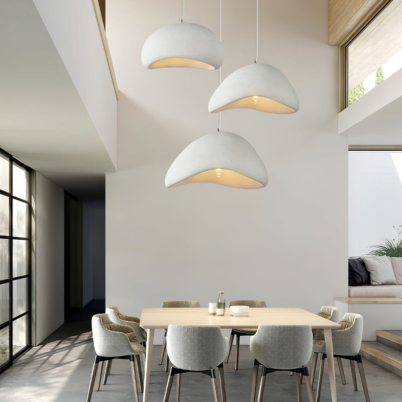 Minimalist Cocoon Pendant Light – Wabi-Sabi Style