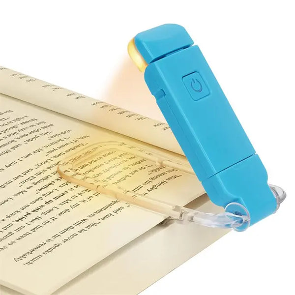 Rechargeable LED Book Light – Clip-On Bookmark Lamp with Adjustable Brightness