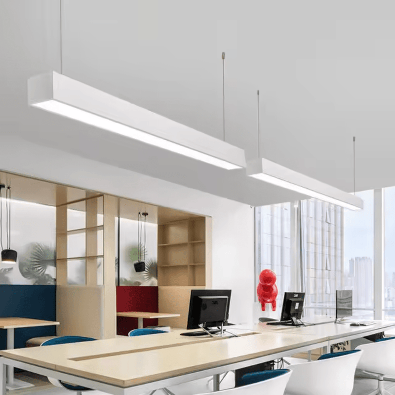 Sleek LED Linear Pendant Light – Modern Ceiling Light for Offices and Workspaces