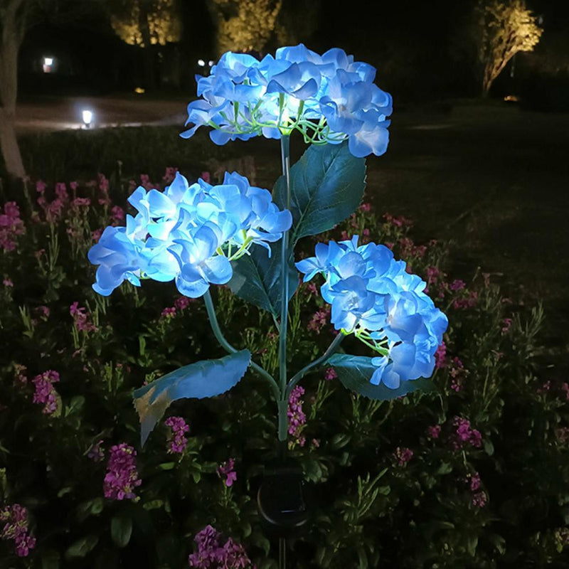 Solar-Hortensien LED Gartenlichter – Realistische Blumenstecker für die perfekte Außendekoration