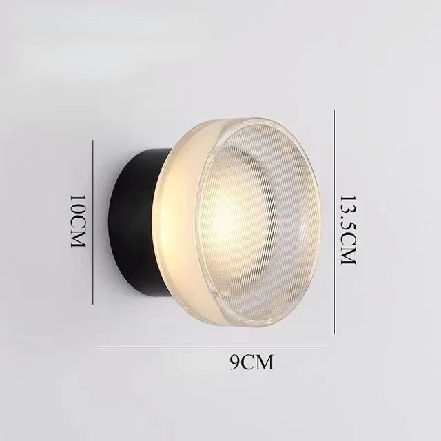 Elegant Round Wall Light – Stylish Glass Wall Lamp for Modern Interiors