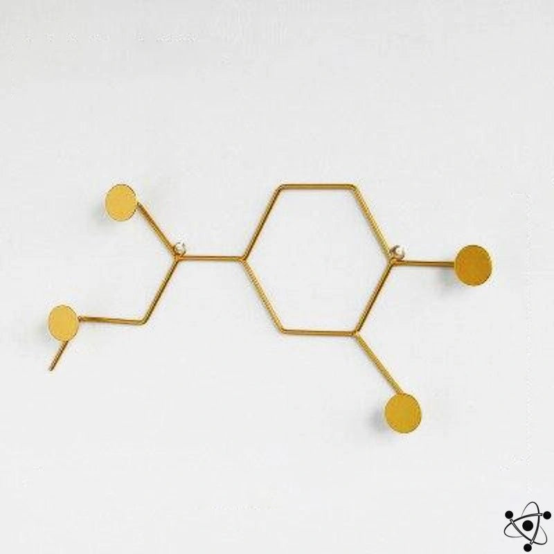 Molecular Coat Rack – Modern Wall Hooks in Molecule Design