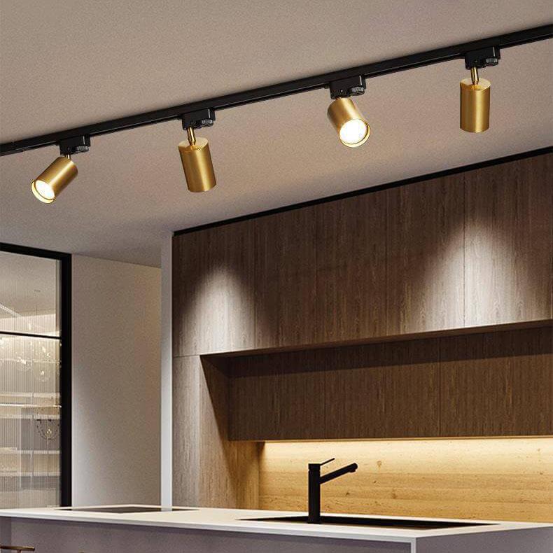 Modern LED Track Lighting – Contemporary Flush-Mount Fitting with 3/4/5 Adjustable Lights