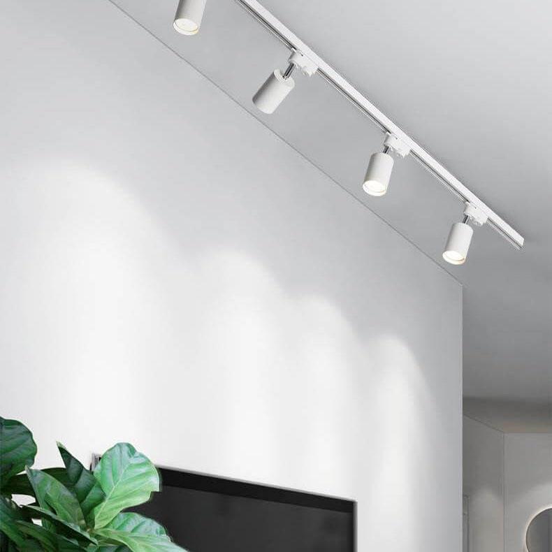 Modern LED Track Lighting – Contemporary Flush-Mount Fitting with 3/4/5 Adjustable Lights