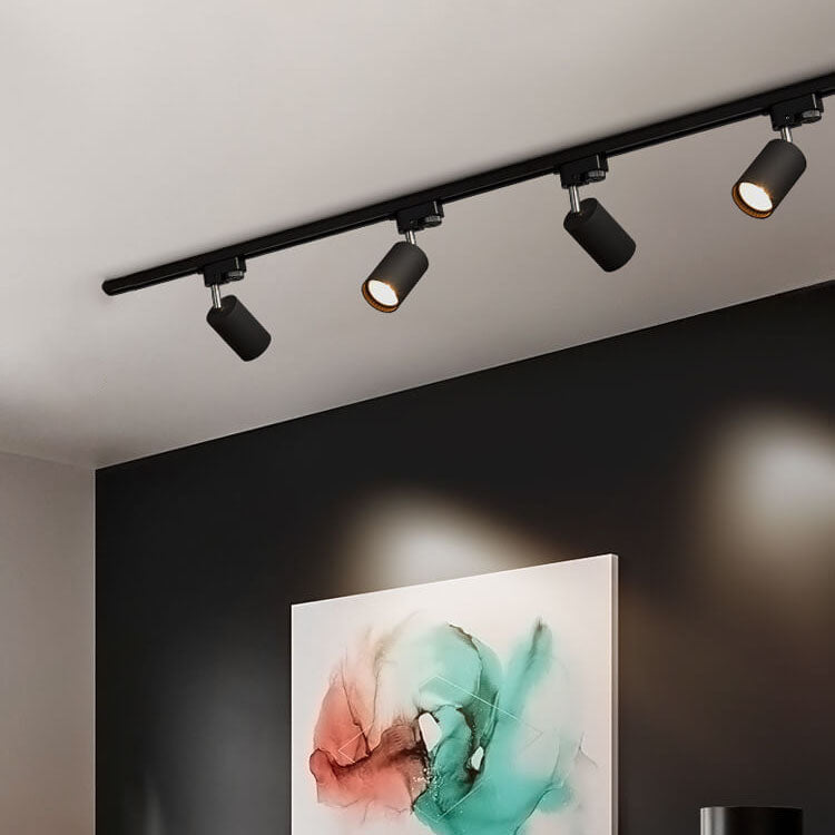 Modern LED Track Lighting – Contemporary Flush-Mount Fitting with 3/4/5 Adjustable Lights