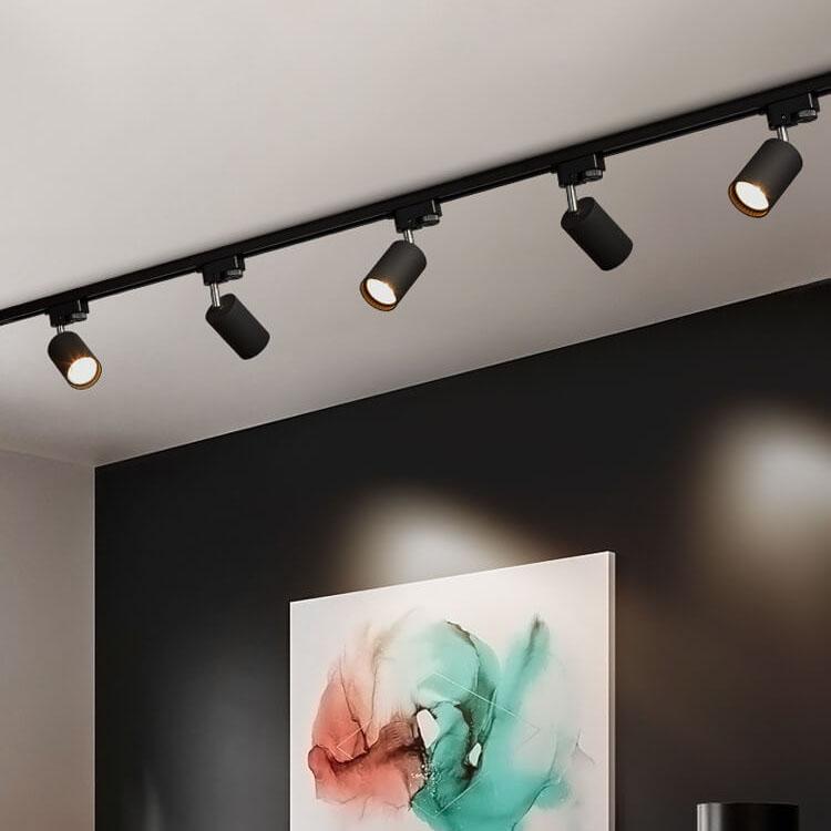 Modern LED Track Lighting – Contemporary Flush-Mount Fitting with 3/4/5 Adjustable Lights