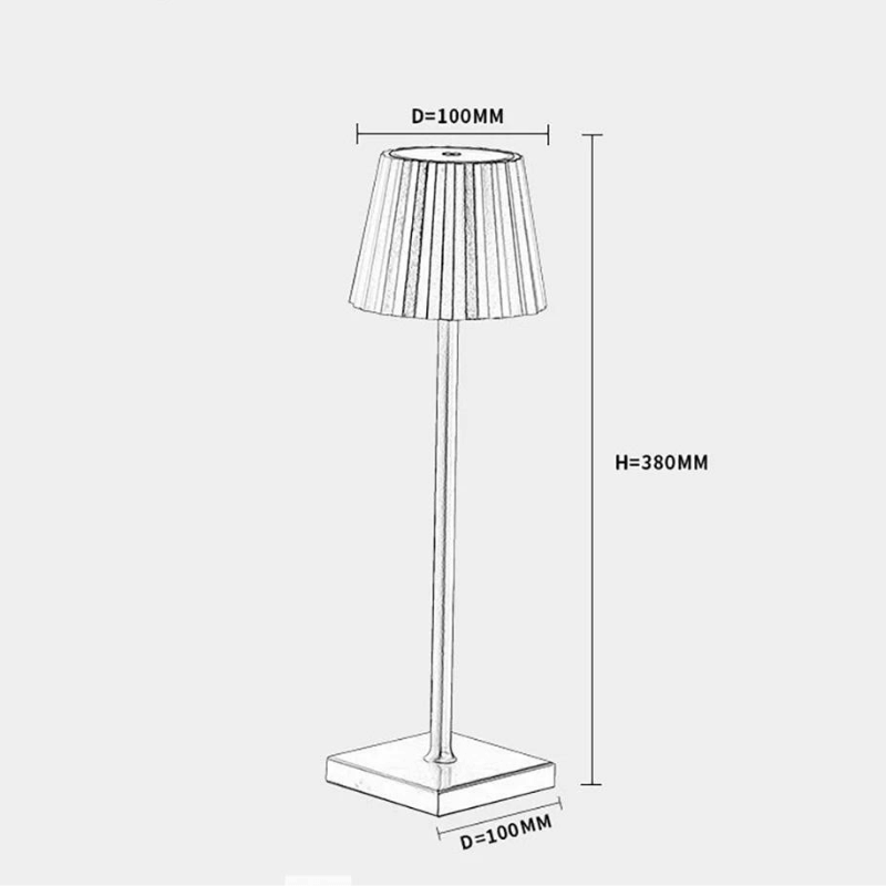 Dimmable Touch Table Lamp – Rechargeable and Waterproof – Modern Design for Indoor and Outdoor Use