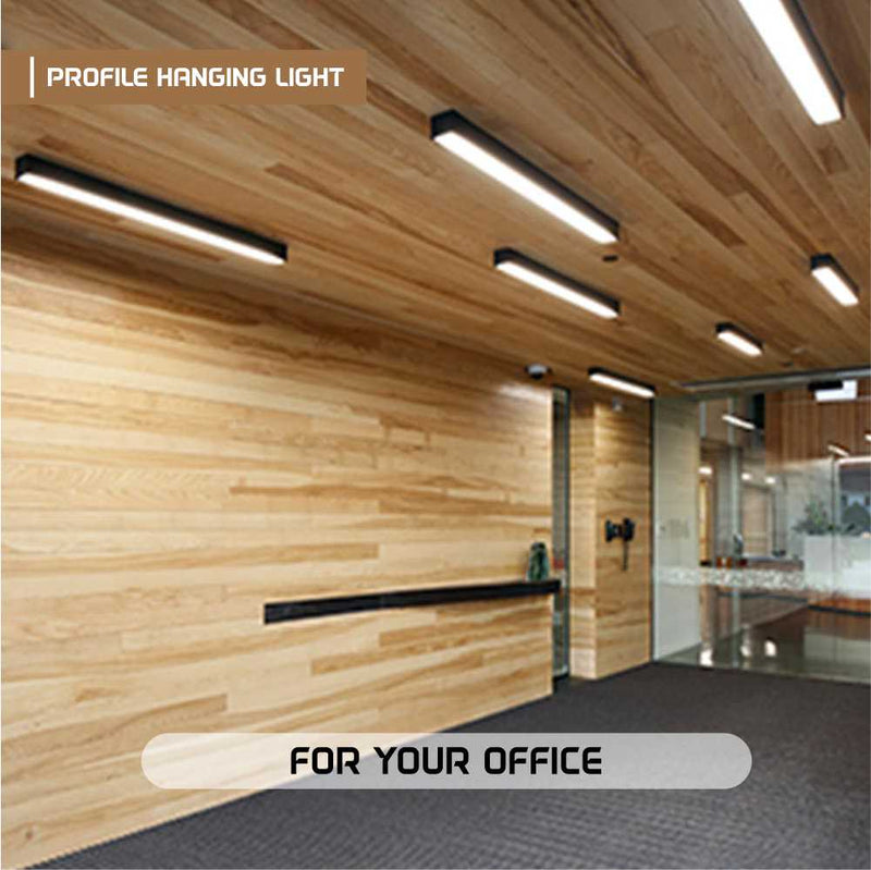 Sleek LED Linear Pendant Light – Modern Ceiling Light for Offices and Workspaces