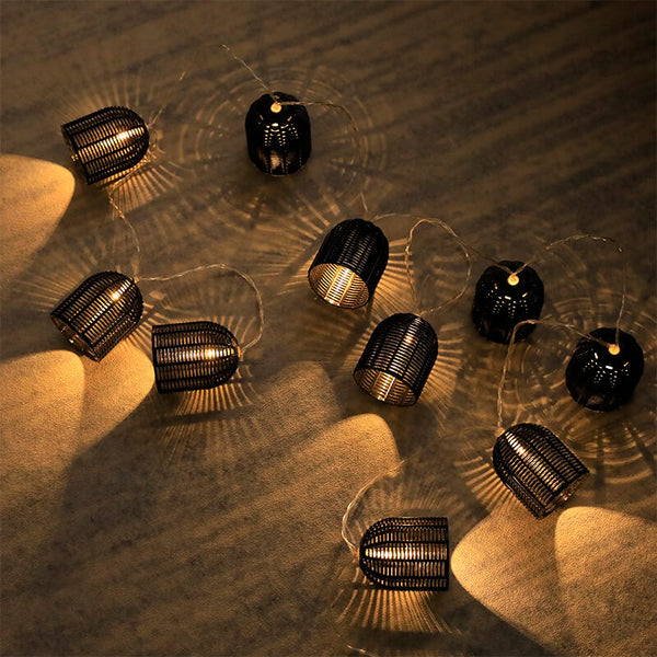 Retro Lantern String Lights – Vintage-Inspired Decorative Lighting