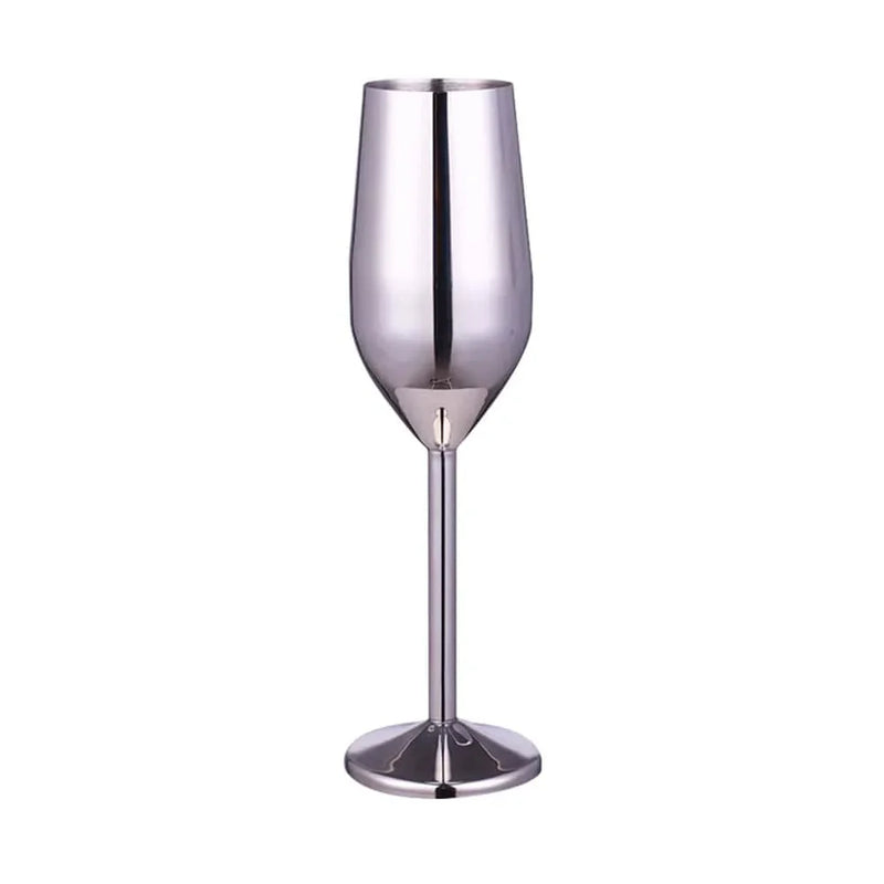 Luxurious Stainless Steel Wine Goblets – Modern & Unbreakable Design