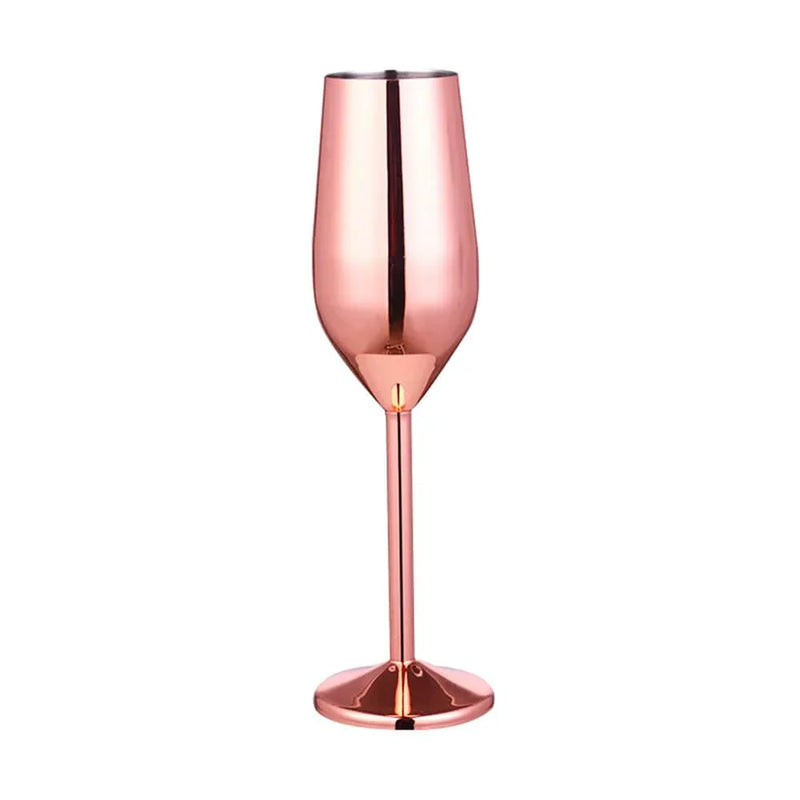 Luxurious Stainless Steel Wine Goblets – Modern & Unbreakable Design