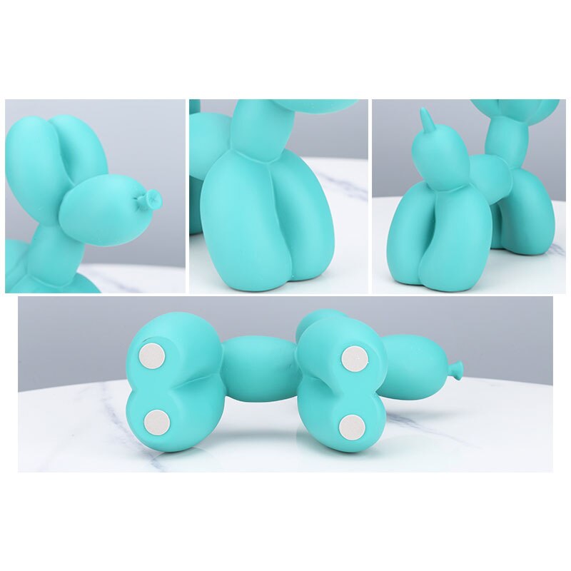 Nordic Resin Balloon Dog Sculpture – Stylish 21 cm Home Décor for Living Rooms and Gifts