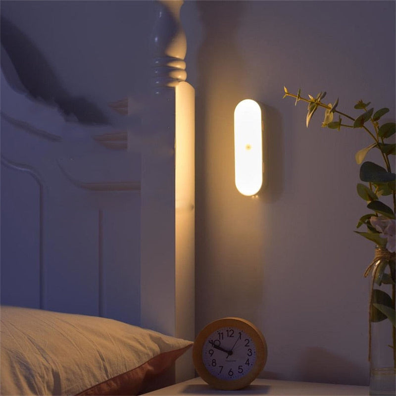 MotionGlow – USB Rechargeable Wireless Motion Sensor Wall Light for Home and Office