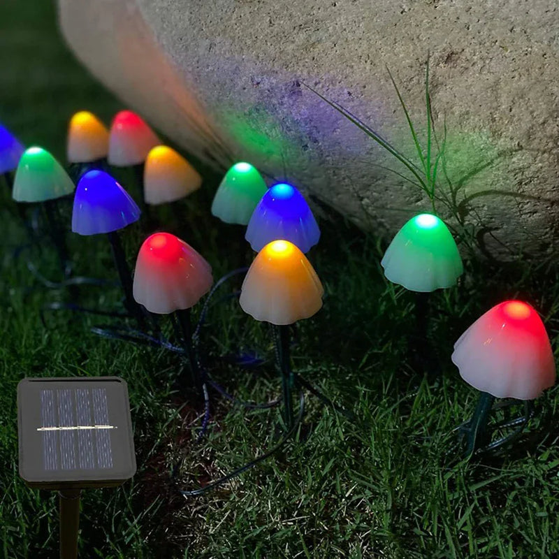 Solar Mushroom Garden Lights – Enchanting Outdoor Solar Path Lighting