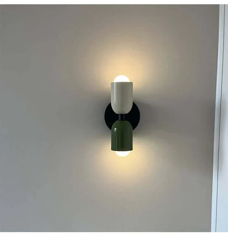 Mid-Century Modern Wall Lamp – Elegant Bedroom Light with Dual-Up & Down Illumination