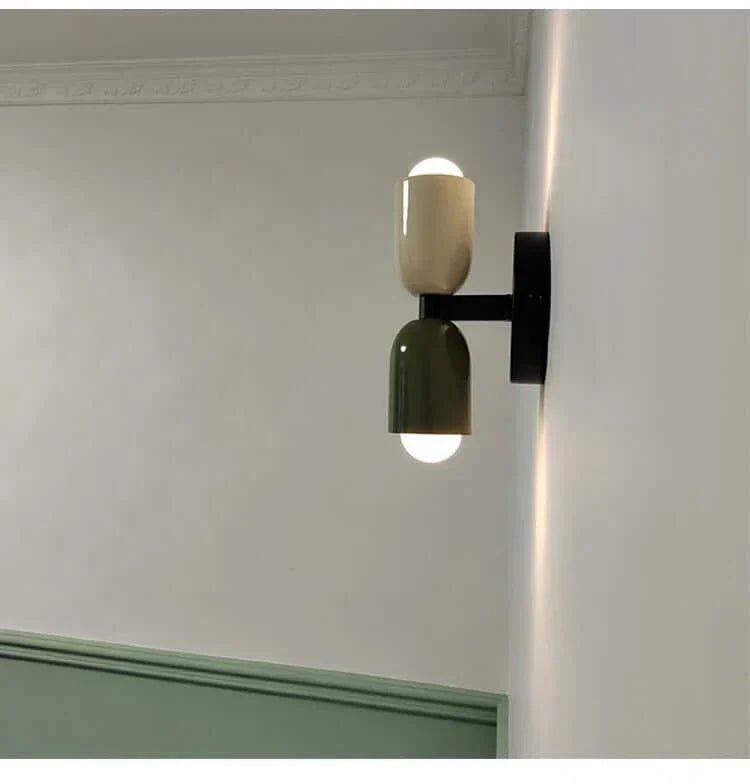 Mid-Century Modern Wall Lamp – Elegant Bedroom Light with Dual-Up & Down Illumination